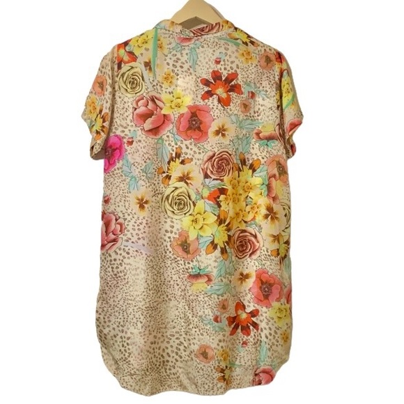 Johnny Was Silk Hera Calia Tunic Size Small - Picture 2 of 14